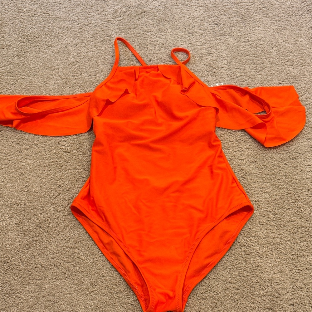 Old Navy Bright Orange One-Piece Swimsuit